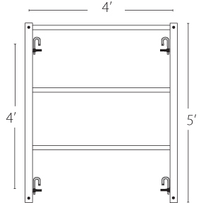 4x5 shoring frame UF-SF45W